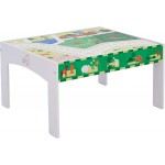 Set Trenulet din lemn Tara Verde - Green Country Wooden Train cu masuta de joaca 